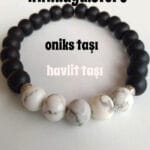Havlit Oniks Taşı Bileklik 1 kalite