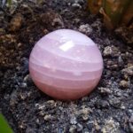 Pembe Kuvars Küre Doğal Taş