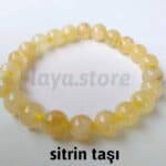 Sitrin Doğal Taş Bileklik 1 Kalite