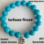 Turkuaz (Firuze) Bileklik Doğal Taş 1 kalite